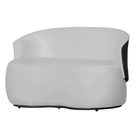 Poltrona Namoradeira Beatriz 2 Lugares Tecido Suede Com Compo