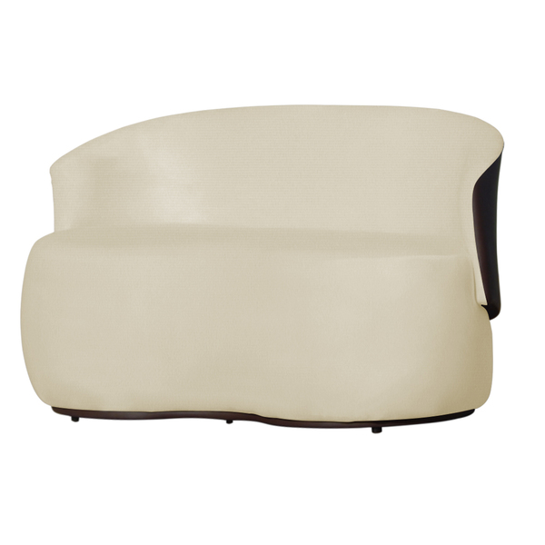 Poltrona Namoradeira Beatriz 2 Lugares Tecido Suede Com Compo