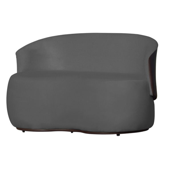 Poltrona Namoradeira Beatriz 2 Lugares Tecido Suede Com Compo