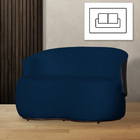 Poltrona Namoradeira Beatriz 2 Lugares Tecido Suede Com Compo