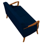 Poltrona Namoradeira Decorativa 2 Lugares Braços Em Madeira H