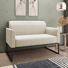 Poltrona Namoradeira Decorativa Isabella Base Industrial Linh