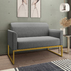 Poltrona Namoradeira Decorativa Isabella Base Industrial Linh