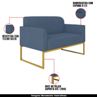 Poltrona Namoradeira Decorativa Isabella Base Industrial Sued