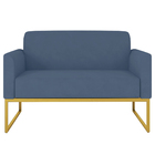 Poltrona Namoradeira Decorativa Isabella Base Industrial Sued