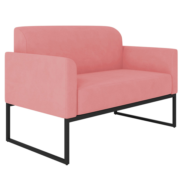 Poltrona Namoradeira Decorativa Isabella Base Industrial Sued