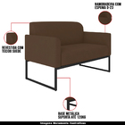 Poltrona Namoradeira Decorativa Isabella Base Industrial Sued