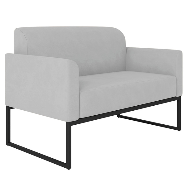 Poltrona Namoradeira Decorativa Isabella Base Industrial Sued