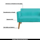 Poltrona Namoradeira Decorativa Isabella Pés Palito Madeira S