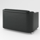 Poltrona Namoradeira Decorativa Recepção – Balaqui Decor Preto