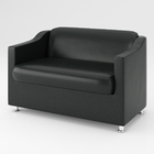 Poltrona Namoradeira Decorativa Recepção – Balaqui Decor Preto