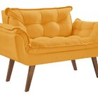 Poltrona Namoradeira Opala Pé Palito Amarelo