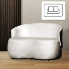 Poltrona Namoradeira Orgânica 2 Lugares Beatriz Composê Velud