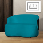 Poltrona Namoradeira Orgânica Beatriz 2 Lugares Tecido Suede