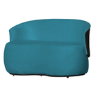 Poltrona Namoradeira Orgânica Beatriz 2 Lugares Tecido Suede