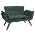 Poltrona Namoradeira Orion 02 Lugares Base Palito Verde