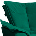 Poltrona Namoradeira Pés Palito Charger Veludo Verde G19 - Gr