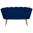 Poltrona Namoradeira Pétala Para Sala Ou Escritório Suede Pés