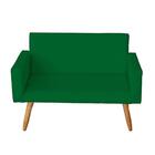 Poltrona Namoradeira Sala De Estar 2 Lugares Nina Verde