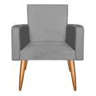 Poltrona Nani Vizza Estofados Pés Palito Sala Recepção Decor