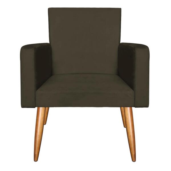 Poltrona Nani Vizza Estofados Pés Palito Sala Recepção Decor