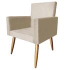 Poltrona Nani Vizza Estofados Pés Palito Sala Recepção Decor