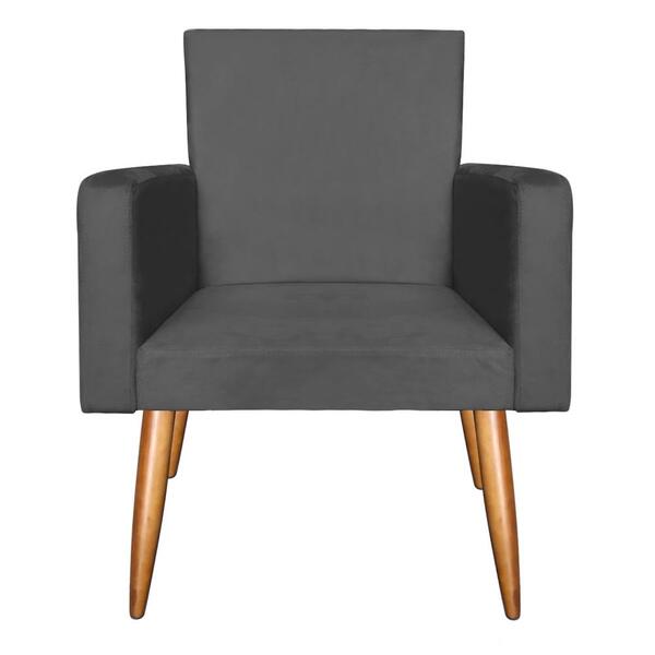 Poltrona Nani Vizza Estofados Pés Palito Sala Recepção Decor