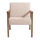 Poltrona New Julia Bege E Nogueira