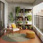 Poltrona New Julia Bege E Nogueira