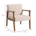 Poltrona New Julia Bege E Nogueira