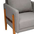 Poltrona Nice Linho Cinza E Mel