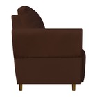 Poltrona Nicolle Pés Palito Suede Marrom - D'classe Decor