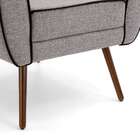 Poltrona Niky Cinza E Preto