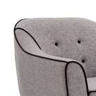 Poltrona Niky Cinza E Preto