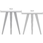 Poltrona Nina 9797 Suede E Mesas Laterais Bia Hg/rm Milani St