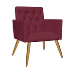 Poltrona Nina Capitonê Decorativa Sala De Estar Recepção Sued