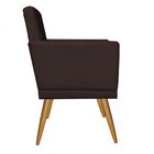 Poltrona Nina Capitone Premium Suede Marrom