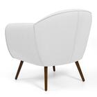 Poltrona Nina Corino C-12 Com Pés Palito Castanho - Domi