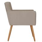 Poltrona Nina Decorativa Suede Creme D'rost