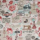 Poltrona Nina Estampado Retro Rosa D61 P