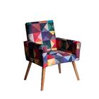 Poltrona Nina Pés Palito Triângulo Color Maragogibe Móveis