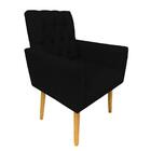 Poltrona Nina Retro Suede Preto