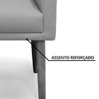 Poltrona Nina Retro Suede Preto