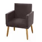 Poltrona Nina Suede Pés Palito - Romer Móveis
