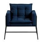 Poltrona Nixon Linho Azul Marinho