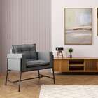 Poltrona Nixon Linho Cinza