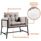 Poltrona Nixon Linho Cru