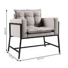 Poltrona Nixon Linho Cru