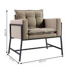 Poltrona Nixon Suede Bege