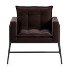 Poltrona Nixon Suede Marrom